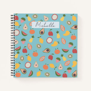 Rustic Fruits Pattern Notebook