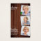 Rustic Funeral 3 Picture Memorial Prayer Card
