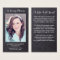 Rustic Funeral Memorial Photo Sympathy Prayer Card