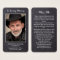 Rustic Funeral Photo Sympathy Memorial Prayer Card
