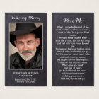 Rustic Funeral Photo Sympathy Memorial Prayer Card
