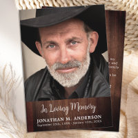 Rustic Funeral Simple Memorial Sympathy Photo
