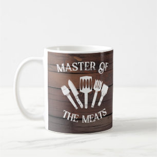 Rustic Funny Cooking Gift Men-Master of the Meats Coffee Mug