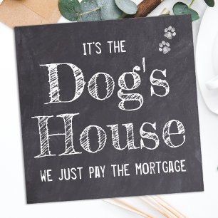 Rustic Funny We've Moved Dog Moving Announcement