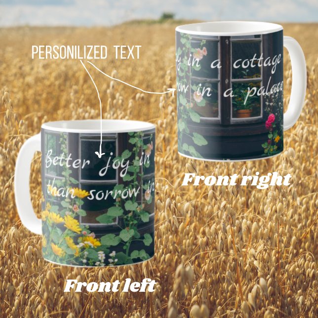 Rustic garden and a cozy cottage  coffee mug (Creator Uploaded)