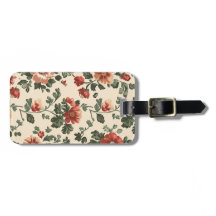 Rustic Garden Bloom – Vintage Red Floral Pattern