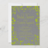 Rustic Garden Bridal Shower Invitations