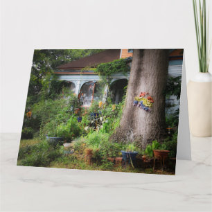RUSTIC GARDEN Jumbo Greeting Card