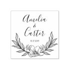 Rustic Garden Save the date logo Self-inking stamp