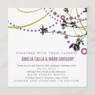Rustic Garden Wedding Invitation in Spring