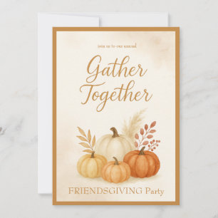 rustic Gather Together Friendsgiving Pumpkins