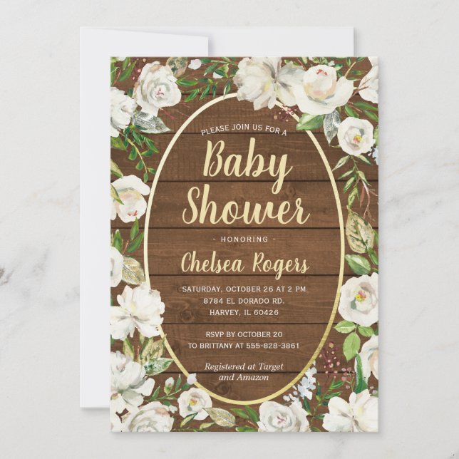 Rustic Gender Neutral Country Baby Shower Sprinkle Invitation (Front)