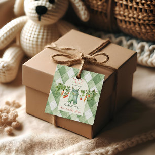 Rustic Gender Neutral Little Sprout Baby Shower Favour Tags