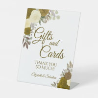 Rustic Gold Boho Chic Floral Gifts & Cards Wedding