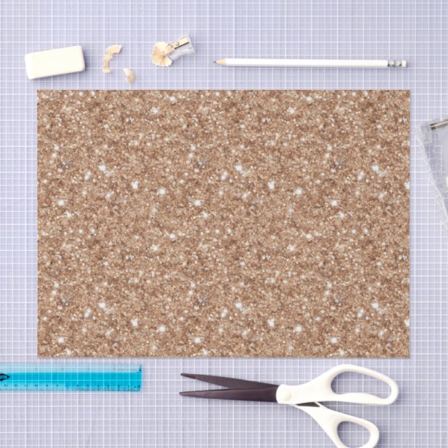 Rustic Gold Glitter Birthday Tissue Paper (Craft)