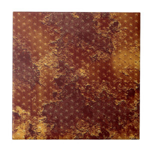 Rustic Gold Stars Pattern Tile