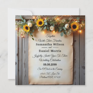 Rustic Golden Hour Gatherings Invitation