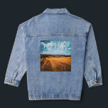 Rustic Golden Wheat Summer Country Sunlit Nature Denim Jacket<br><div class="desc">Ensure the incredibly stylish bride or her beautifully coordinated bridal party truly stands out from the crowd with a magnificent, highly customized wearable masterpiece that perfectly matches the deeply romantic vibe of an outdoor celebration. This striking, premium apparel design is completely fuelled by the intensely warm, wonderfully nostalgic aesthetic of...</div>