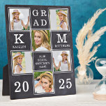 Rustic Graduate Custom Unique 6 Photo Graduation Plaque<br><div class="desc">Celebrate your graduate and give a special personalized gift with this custom photo collage graduation plaque in a rustic chalkboard design. This unique photo collage graduate plaque will be a treasured keepsake. Customize with 6 of your favourite senior or college photos, and personalize with graduating year, monogrammed name, high school...</div>