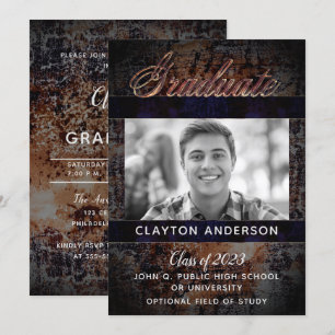 Rustic Graduate Photo Announcement Party