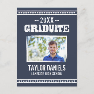 Rustic Graduation BBQ Invitation   Editable Colour