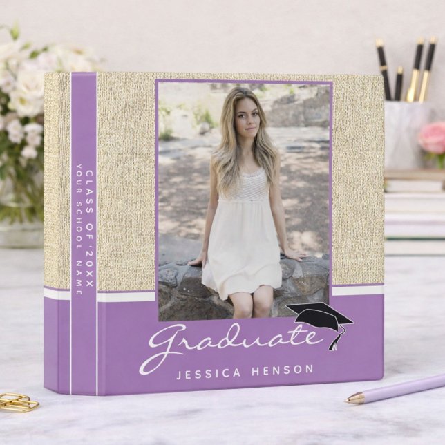 Rustic Graduation Keepsake Photo Album Binder (Creator Uploaded)