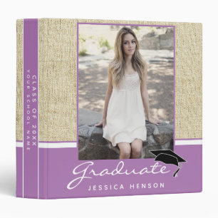 Rustic Graduation Keepsake Photo Album Binder
