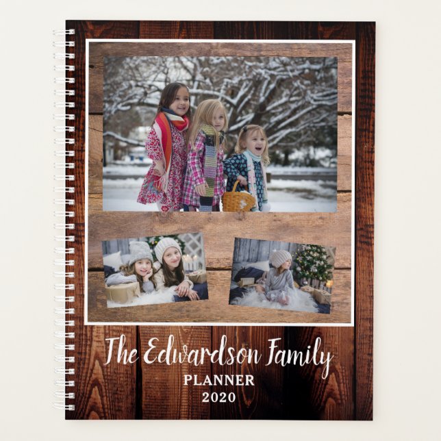 Rustic grange bois famille photo collage 2020 (Devant)