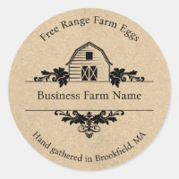 Rustic Grange Farmhouse Étiquette produit