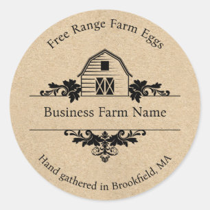 Rustic Grange Farmhouse Étiquette produit