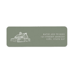 Rustic Grange Sage Green Mariage de automne agrico