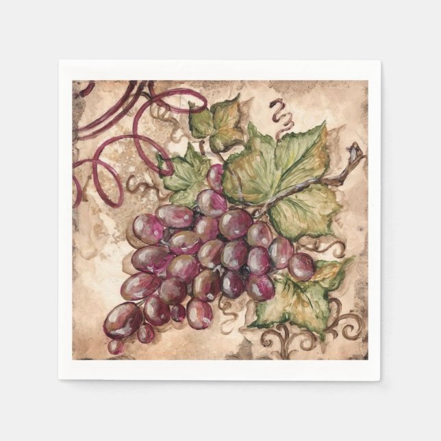 Rustic grape napkins (Front)