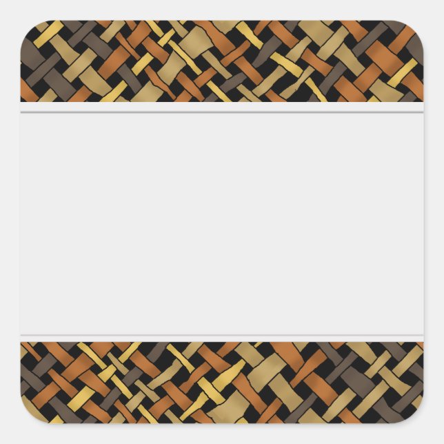 Rustic Graphical Woven Burlap Clean Labels (Front)