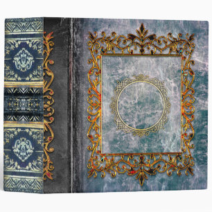Rustic Gray Marble Celtic Ancient Binder