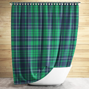 Rustic Green Blue Plaid Pattern