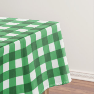 Rustic Green En vichy Chèques Motif Nappe