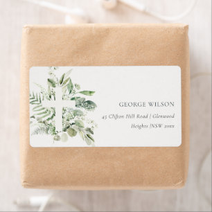Rustic Green Eucalyptus Fern Folin Adresse croisée
