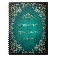 Rustic Green Gold Princess Tiara Quinceanera 