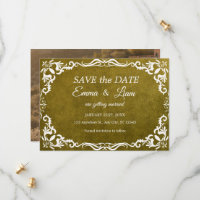 Rustic Green Mexican Wedding – Save the Date