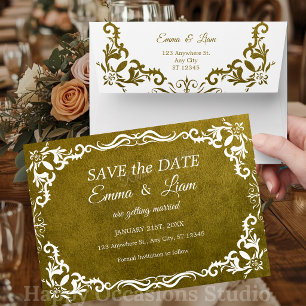 Rustic Green Mexican Wedding – Save the Date