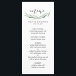 Rustic Green Olive Branch Simple Wedding Menu Card<br><div class="desc">Rustic and Simple Green Olive Branch Wedding Menu. Please click the "Customize It" button above! Matching items are also available.</div>