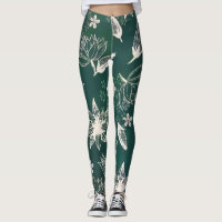 Rustic Green White Botanical Wildflowers Blossom