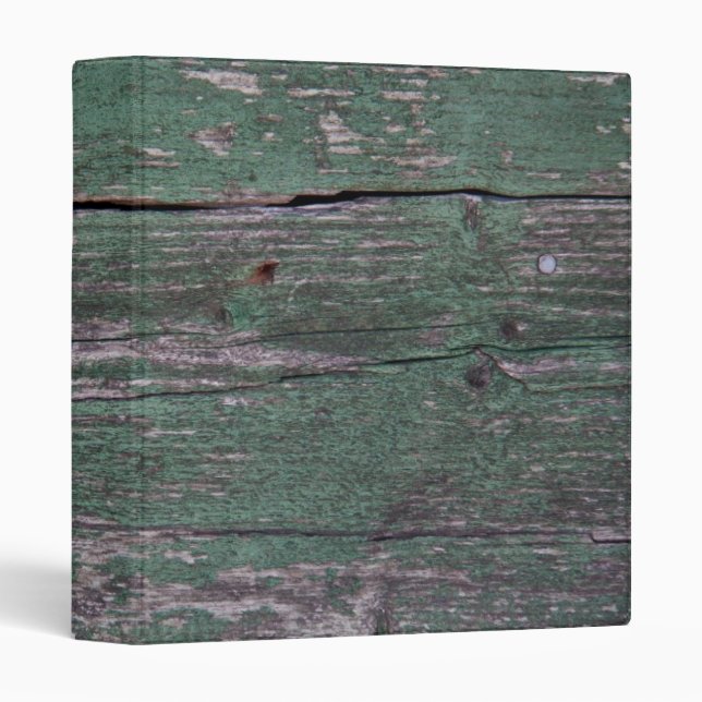 Rustic green wood binder (Front/Spine)