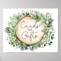 Rustic Greenery Cards Gifts Wedding Bridal Shower