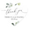 Rustic Greenery Eucalyptus Personalized Thank You