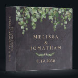 Rustic Greenery Eucalyptus Wedding Photo Album Binder<br><div class="desc">Keep all your wedding memories in this custom modern yet rustic eucalyptus wedding photo album. This greenery wedding photo album features elegant botanical greenery leaves on rustic chalkboard slate and personalized bride and groom names. Visit our eucalyptus wedding collection for wedding invitations, save the dates, and the perfect wedding favors...</div>