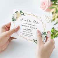 Flat Save The Date Card