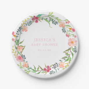 Rustic Greenery Paper Plates