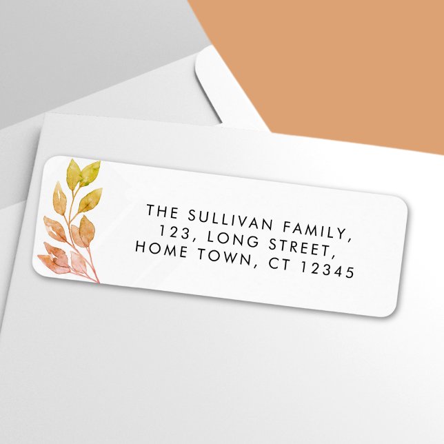 Rustic Greenery Return Address Label (Creator Uploaded)