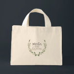Rustic Greenery Vine Mother of The Groom Mini Tote Bag<br><div class="desc">By Honey & Birch Studios</div>